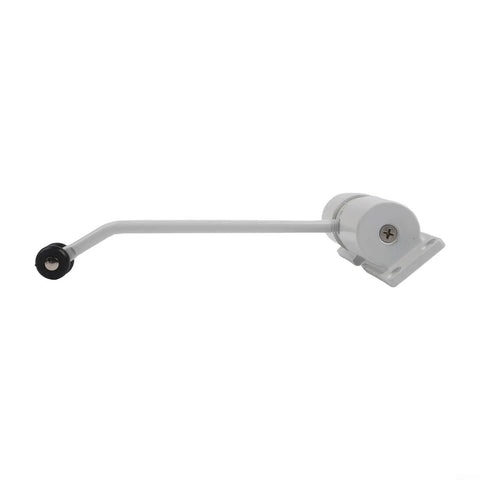 Quiet Automatic Door Closer 30Kg Capacity With Adjustable Spring For Home And Office Stainless Steel Built in White