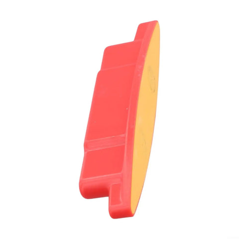 Magnetic Stud Finder Tool for Accurate Wall Detection of Screws and Nails on Drywall Surfaces, Suitable for Renovation and Installation Tasks (A) side view red and yellow design