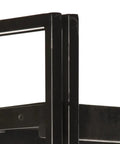 Close-up of black powder-coated steel frame from Industrial 5-Tier Tall Bookcase With 70.9-Inch Height, Solid Mango Wood Shelves And Black Powder-Coated Steel Frame For Home Office Storage, Rock-Solid Build, Rustic Modern Display And Easy Organization.