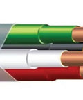 Armorlite Aluminum MC Armored Cable 14 2 600V 250 Ft Coil with exposed copper conductors and metal armor