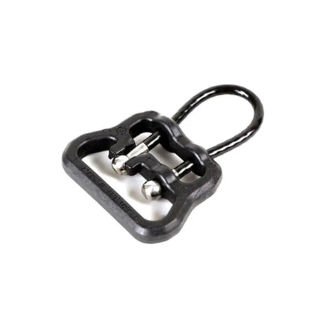 Game Changer Universal QD Wire Loop That Locks Dead Sure On 1.25 Inch Slings, sleek black finish, quick release adapter