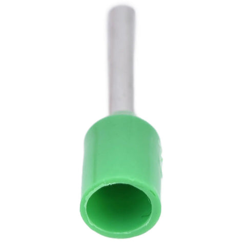 A Sweet 1000 Piece Insulated Ferrule Kit Crimp Terminals For Stranded Wire Copper Cord End Connectors With Heat Resistance And Electrical Pin Terminals Perfect For Auto And Industrial Wiring Projects To Keep Things Secure. green insulated ferrule close-up