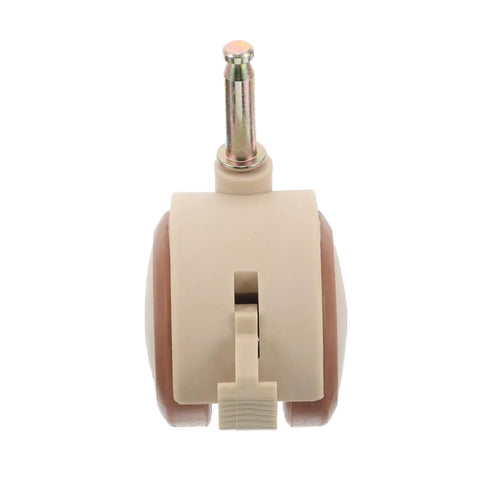 Flex Ride Caster Wheels With Secure Safety Brakes Whisper Soft Swivel Rubber Furniture Casters showing a locking wheel mechanism.