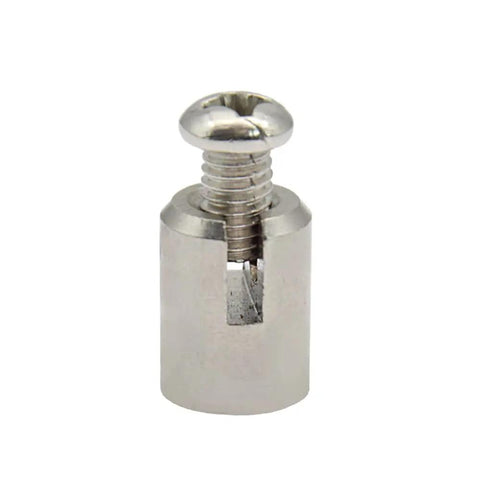 Close-up of metal screw component for external speed sensor for electric bikes magnetic wheel sensor for accurate speed readouts.