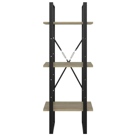 Space Saving 3 Tier Book Cabinet Made From Engineered Wood, Slim 15.7 By 11.8 By 41.3 Inches Bookcase With Three Shelves For Books, Magazines, And Decor, Dope Space Saver For Small Homes And Office Setups