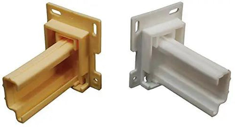 Hella Easy Install Rv Drawer Slide Sockets Featuring Question Mark Shape And Four Way Adjustable Base, yellow and white sockets for smooth drawer support.