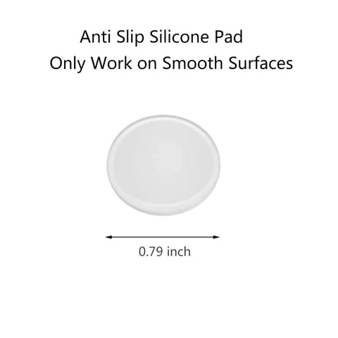 Anti Slip Silicone Table Bumpers 20 Pack For Glass Tables, 0.79 Inch Diameter, 0.12 Inch Thick, Non-Adhesive Pads