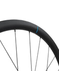 Close-up of RS710 C32 Carbon Road Wheelset Tubeless Black Set With 32mm Deep Rim and 28mm External Width features.
