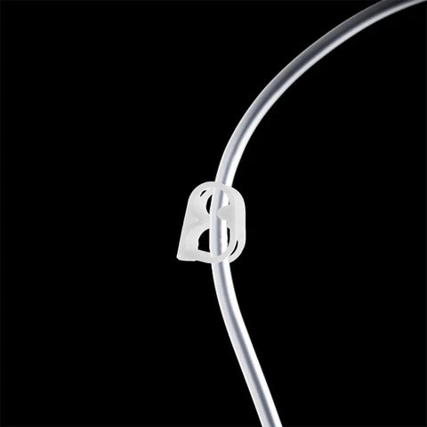 20 Pack Adjustable Flow Control Tube Clamps Easy To Use 1/4 To 5/16 Inch White Plastic Pinch Valves For 5-8mm Hose Lab Liquid Flow Management