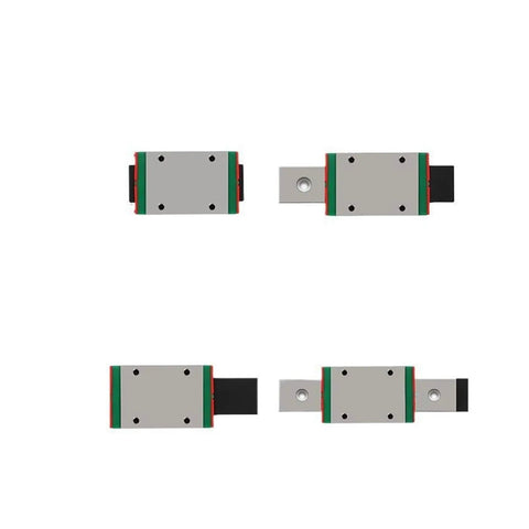Beefed-Up Linear Rail Kit 100 To 570mm With MGW-H Sliding Block For CNC And 3D Printers, top view of sliding block components