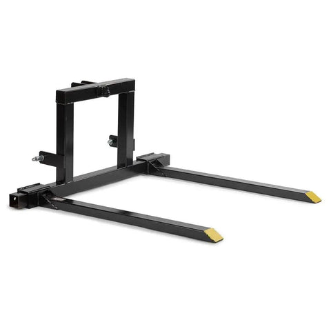 Heavy Duty 1500 Lb 3 Point Hitch Pallet Fork Attachment For Category 1 Tractors Adjustable Forks For Easy Material Handling And Lifting Rust Resistant Steel Frame Built For Tough Job Sites