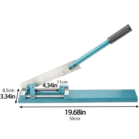 Professional Manual Cable Duct Cutting Tool For Precision PVC Trunking And Din Rail Work, measuring 19.68in with a high-speed steel blade.