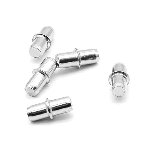 50 Pcs I Shape Shelf Pegs Pins Set For Cabinets Bookshelves And Furniture Brackets Durable Nickel Plated Metal Shelf Support Pins
