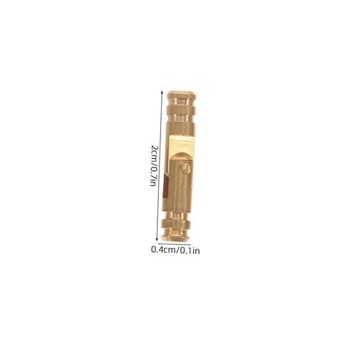 Brass Invisible Barrel Hinges Set 25 Pcs Concealed Small Cylinder Hidden Hardware, depicted with dimensions