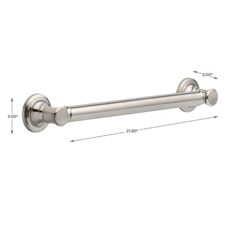 18 Inch Shower Grab Bar for Seniors, ADA Compliant Stainless Steel Wall Mounted Safety Handle, 1.25 Inch Diameter