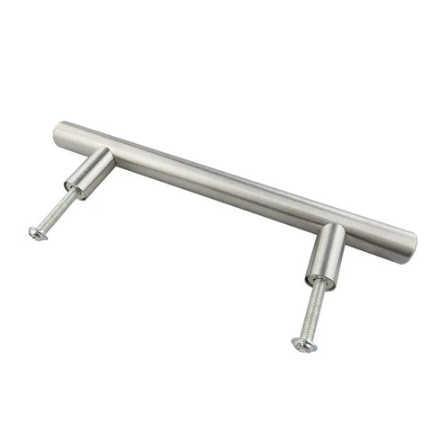 Stainless Steel T Type Drawer Cabinet Pull Handle In Silver Finish For Kitchen Cupboard Doors And Wardrobes Durable Hollow Design Easy Install