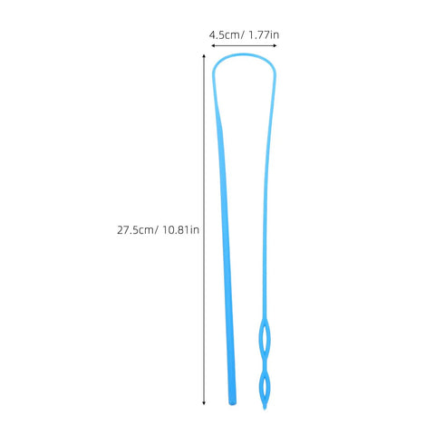 Five Pack Flexible Blue Plastic Drawstring Threader Tools Set For Pants Waistbands Elastic Cords Jackets And Crafting Portable Universal Threading Tool For On The Go DIY Repairs And Travel, 27.5cm