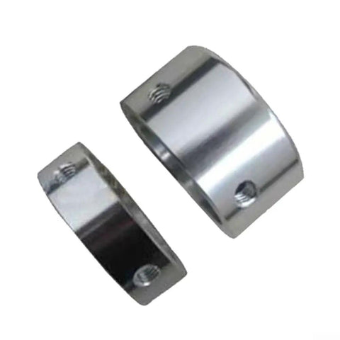 Heavy Duty Aluminum Alloy Handle End Cap For 25mm And 32mm Fitness Tubes, side view showing smooth edges and attachment holes.