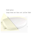 Smooth Closing Oval Toilet Seat With Silent Slow Close Hinges And Snap Quick Release showing bright white gloss finish.