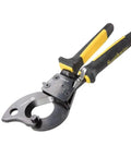 Ratcheting Cable Cutter With Two Step Mechanism For Clean Copper And Aluminum Cuts Up To 600 MCM Beefy Easy Squeeze Molded Grip