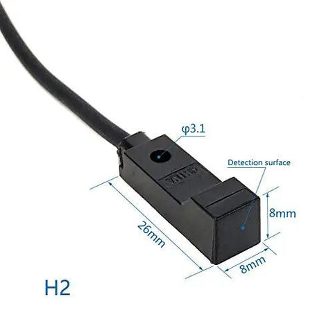 12 To 24V DC Inductive Proximity Sensor Switch NPN Normally Open 3 Wire Metal Detector For Iron And Alloys close-up view