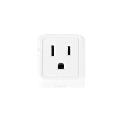 Front view of Three Pack Must Have Type E F Travel Plug Adapter US To Europe 2 In 1 Power Adapter For France Germany Greece Hungary Iceland Netherlands Norway Poland Portugal Romania Spain White