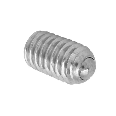 20 Piece M6 Stainless Steel Spring Ball Point Grub Screws Hex Drive Adjustable Wave Ball Plunger Stop Screw close-up of a screw