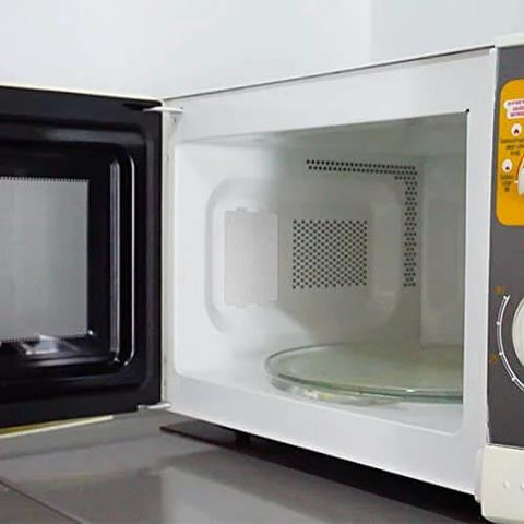 Microwave oven with installed heat resistant waveguide cover plate, part of 10 Piece Microwave Oven Mica Insulation Sheets Heat Resistant Waveguide Cover Plates Durable Mica Material For Kitchen Use Easy To Cut To Fit Slots And Grooves Ideal Microwave Accessory For Safe Long Lasting Performance set.