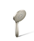 Forte Multifunction Hand Shower Head With 3 Spray Modes Full Coverage Pulsating Massage Silk Mist 1.75 GPM Brushed Nickel Finish