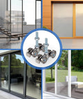 4 Pcs 4 Wheel Silent Trolley Assembly Rollers with Hidden Bolt Design for 1-5/8 Inch and Taller Strut Channels installed in sliding doors