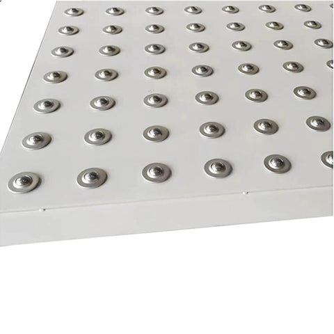 5/8 Inch Ball Transfer Units 10 Pcs Metal Roller Ball Transfers with Wide 1 Inch Base in conveyor setup