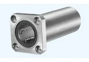 ✝️ SMSK50W 50mm Slide Bush Bushings Motion Linear Bearing, front view, showcasing metal finish and installation holes, 1-pack