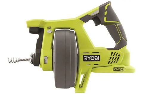 18V Cordless Drain Auger Tool Only P4001 side view with ergonomic handle, lightweight design, battery not included
