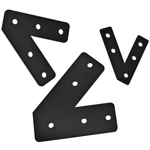 Six Piece 45 Degree L Brackets For Aluminum Profile Extrusion Corner Braces Joining Plates 2020 Series European Standard