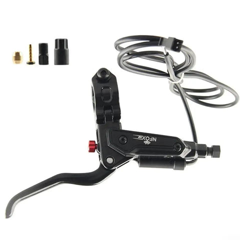 Hydraulic Brake Lever For Electric Bikes 22mm Bar With Aluminum Alloy Handle 2A SM Connector Mineral Oil System Power Off Function