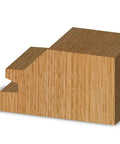 Wood block joint cut by Pro Grade 45 Degree Lock Miter Router Bit With Two Inch Diameter And Half Inch Shank Two And Three Eighths Inch Overall Length