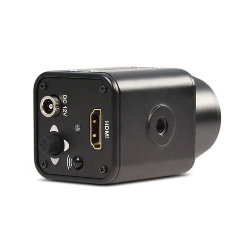 Rear view of HDMI Camera for Security and Studio Use, 2160P30/25/24 and 1080P60/50/30/25 Capable, showing HDMI port and controls.