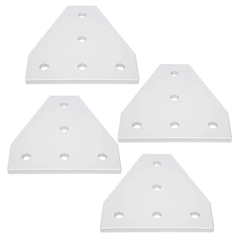 T Shape Aluminum Alloy 5 Hole Joint Bracket for Aluminum Profiles With Precise Hole Layout Vertical Joint Repair Mending Plate