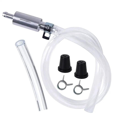 Brake Bleeder Hose Kit With One Way Check Valve For Motorcycle Clutch Bleeding Corrosion Resistant Aluminum Body Easy Clip Connection Air Blocking Tube Tool For Quick Mess Free Brake Fluid Release