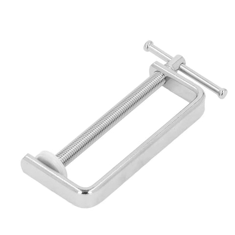 Heavy Duty C Clamp With Steel Construction For Wood And Plastic Projects, Even Pressure Distribution, Anti Slip Pad, 4 Inch Clamping Capacity.