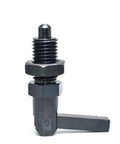 Rock Solid Locking Plunger Pin With L Handle M12 Thread Indexing Locating Pin For Machinery Jigs, heavy-duty steel construction.