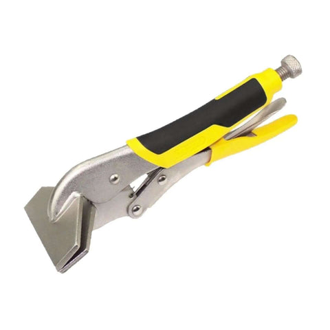 Locking Sheet Metal Clamp Duckbill Pliers 9.72 Inch High Carbon Steel Adjustable Opening Up To 2.76 Inches Welding Tool, side view