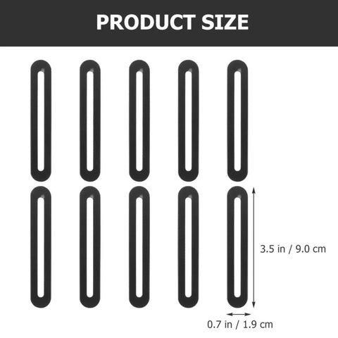 Product size illustration of Adjustable Stainless Steel Flat Joining Plates With Slot Holes, 3.5 in x 0.7 in dimensions shown.