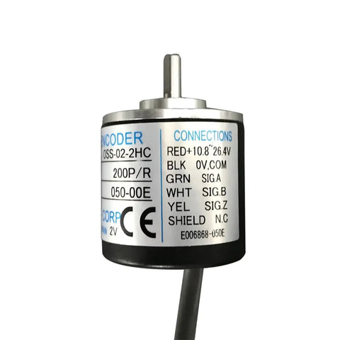30mm Mini Optical Incremental Encoder With ABZ Phase Open Collector Output Solid Shaft 500 Ppr Pro Grade Build For CNC Robotics And Motion Control, side view