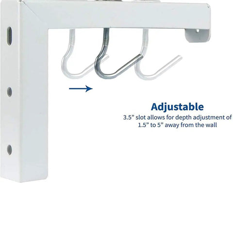 Adjustable Projector Screen Mount Kit With Wall L Bracket Hooks For Stud, Drywall, Brick And Concrete Walls 6 Inch L Bracket Lets You Adjust Screen Depth From 1.5 To 5 Inches For The Perfect Home Theater Setup