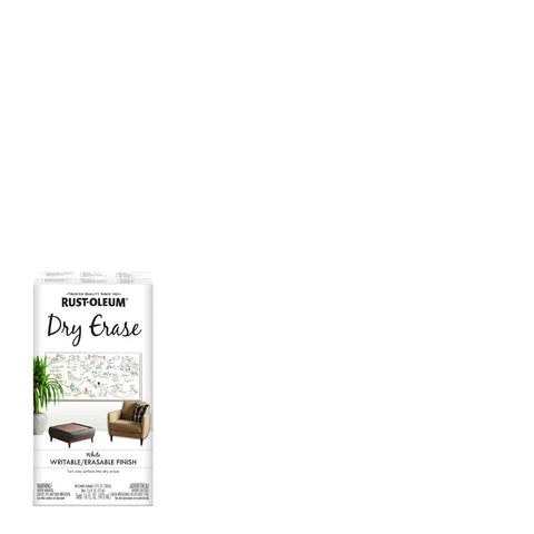 Specialty Dry Erase Brush-On Paint Kit White For Indoor Use On Walls Doors