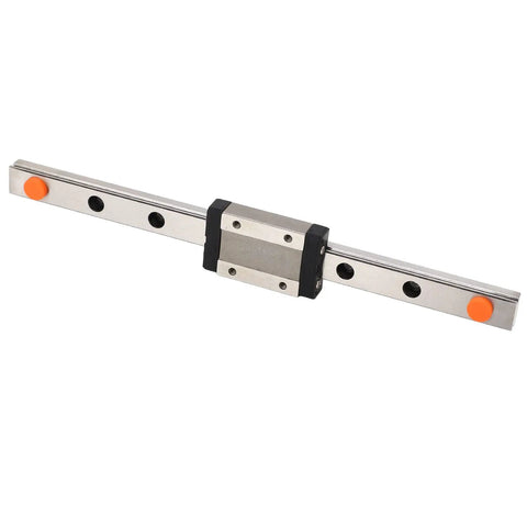 Smooth Linear Motion Rail With Slide Block 200mm For 3D Printers And CNC Machines, Steel guide rail