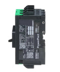 Built Tough 60 Amp Three Pole Circuit Breaker With Thermal Magnetic Trip Unit shown from side, featuring din rail mount and detailed labels.