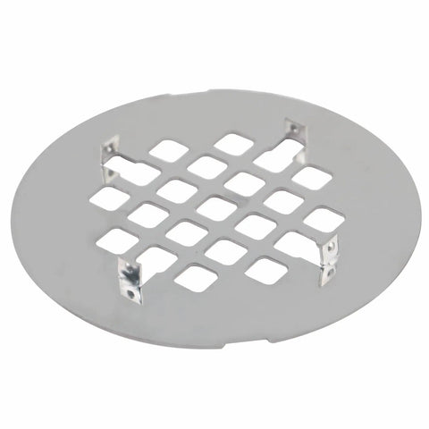 Heavy Duty Brushed Nickel Shower Drain Cover Round 4 1 4 Inch Snap In Stainless Steel Floor Strainer.