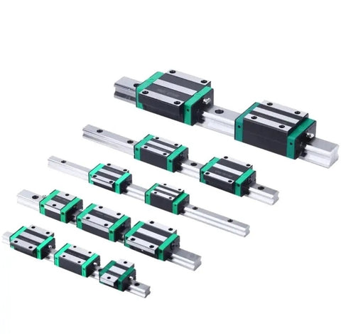 Linear Guide Rail HGR30 for CNC DIY with Two HGW30CC Bearings, 300mm Sliding Guideway, Durable Bearing Steel